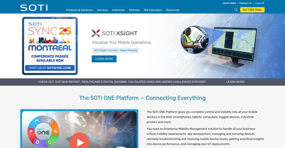 Soti Homepage