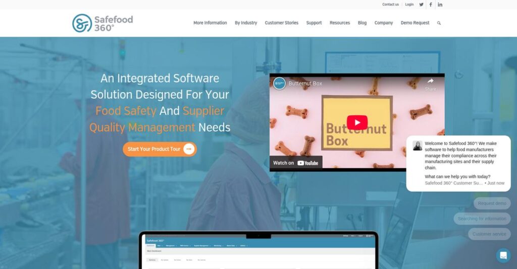 Safefood 360 Homepage