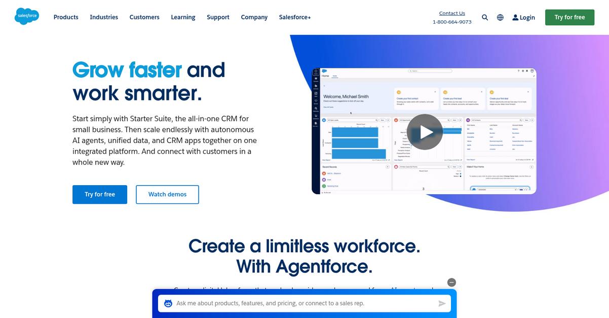 Salesforce Homepage