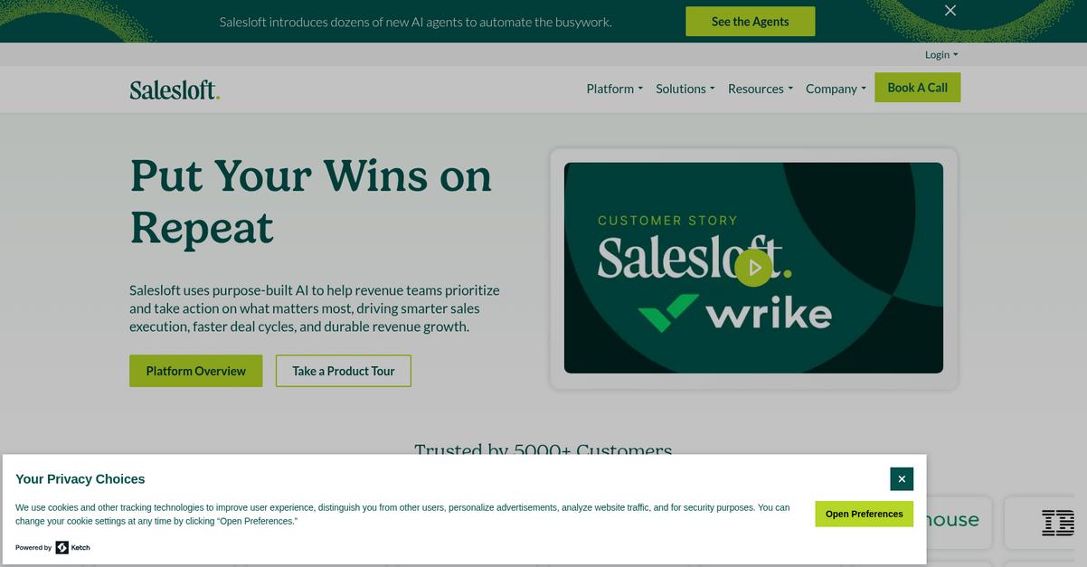 Salesloft Homepage