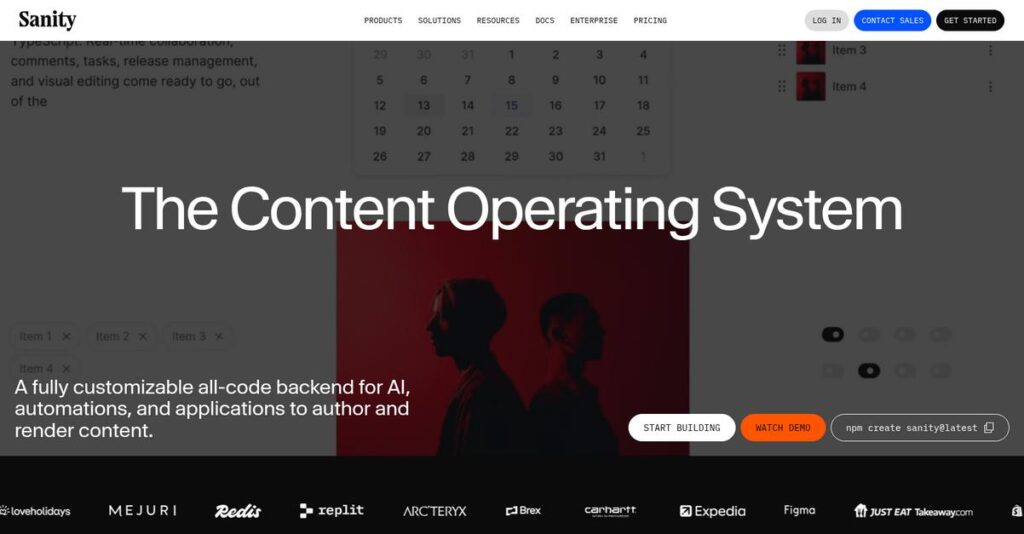 Sanity Homepage