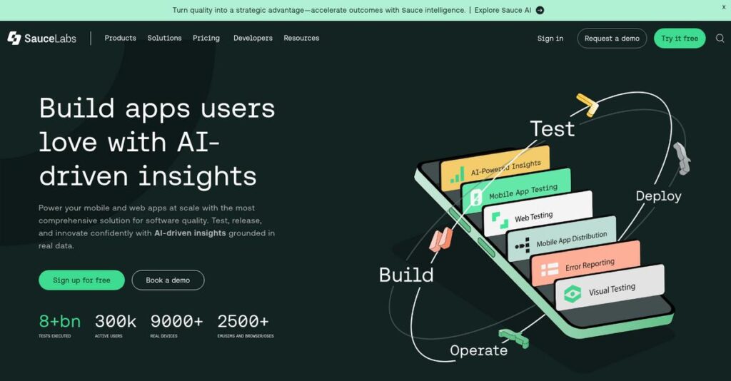 Sauce Labs Homepage