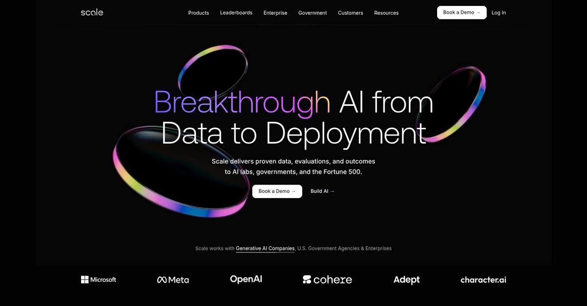 Scale Ai Homepage