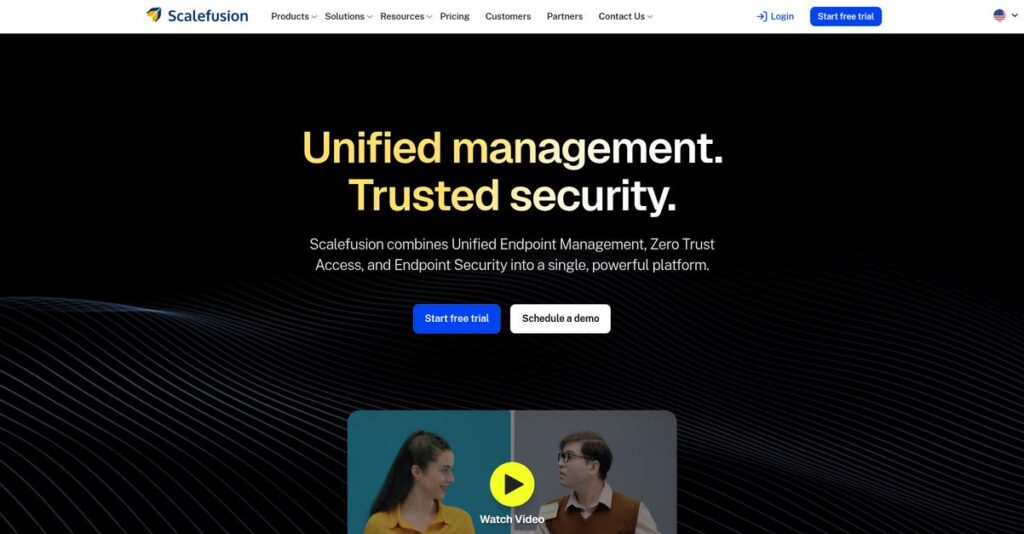 Scalefusion Homepage