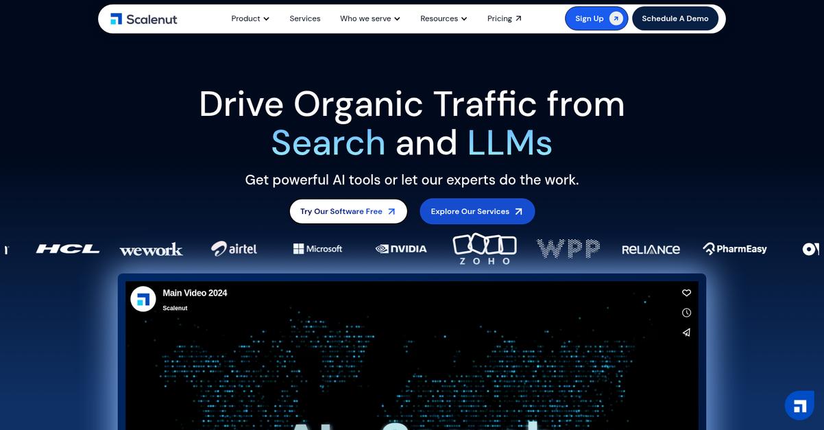 Scalenut Homepage