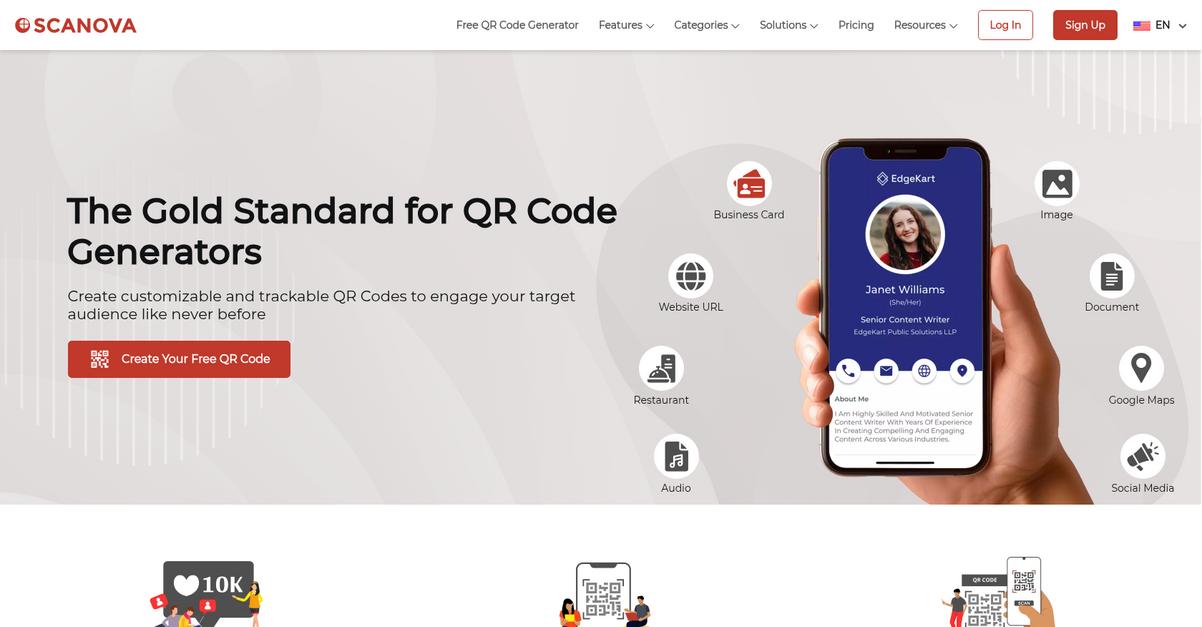 Scanova Homepage