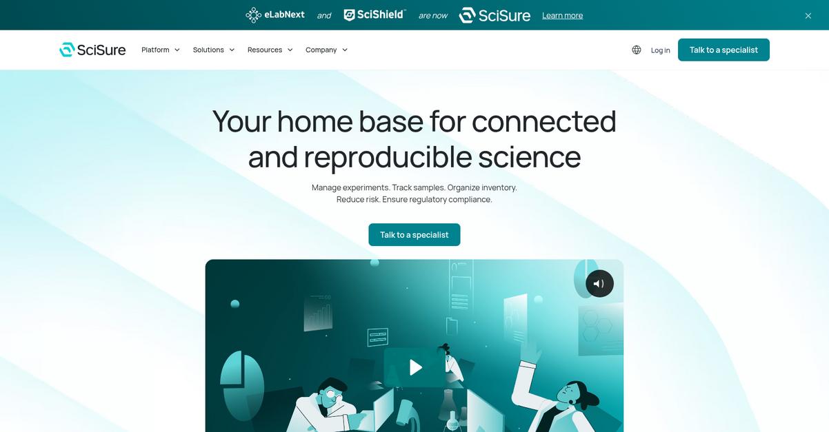 Sci Sure Homepage 1