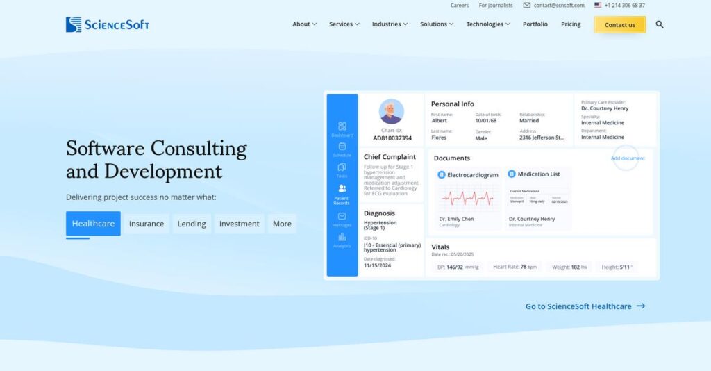 ScienceSoft Homepage