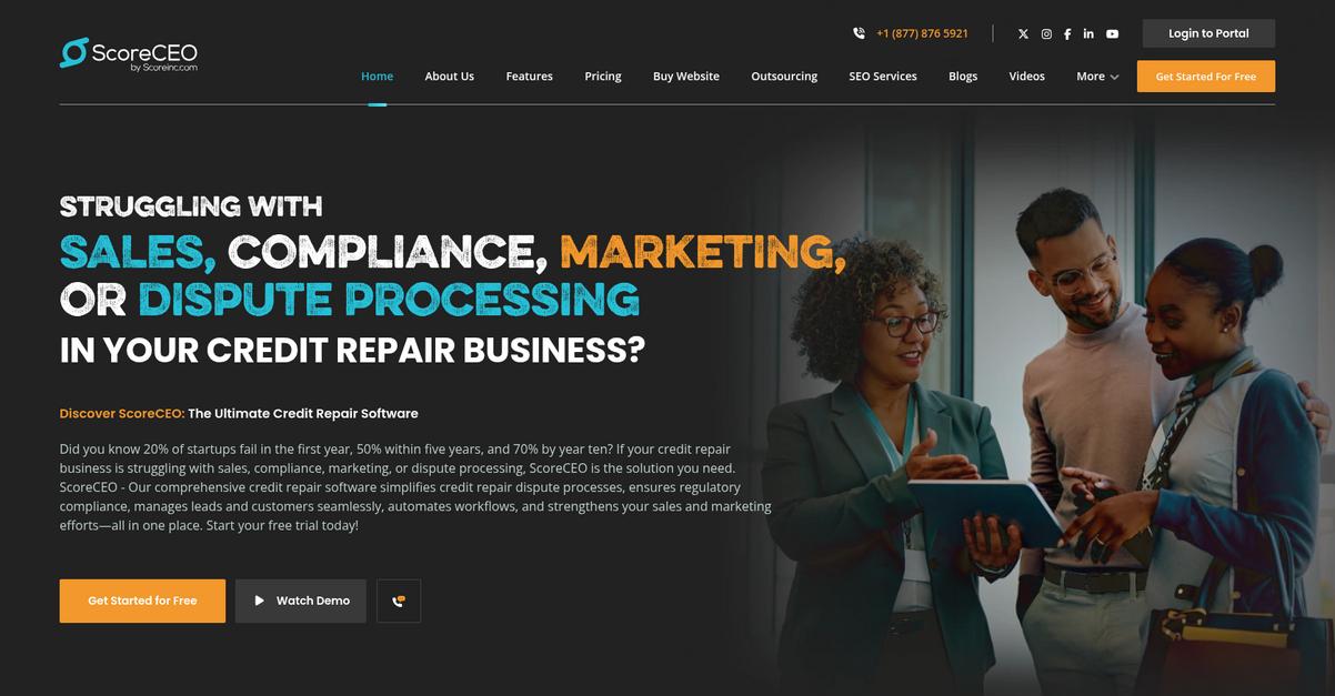 Score Ceo Homepage