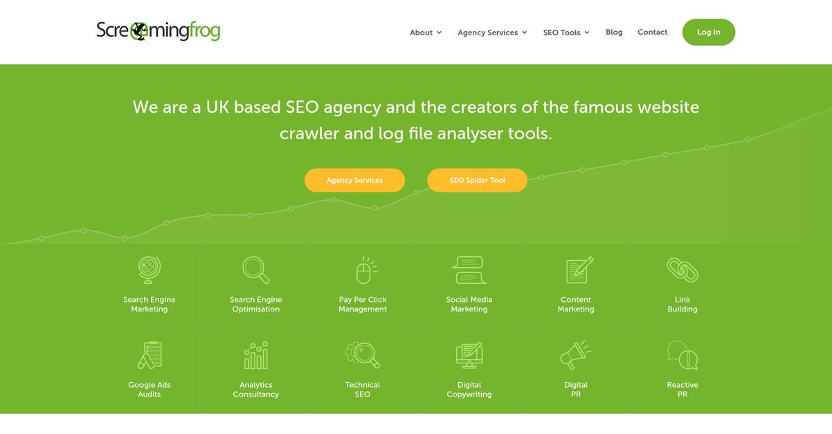 Screaming Frog Homepage
