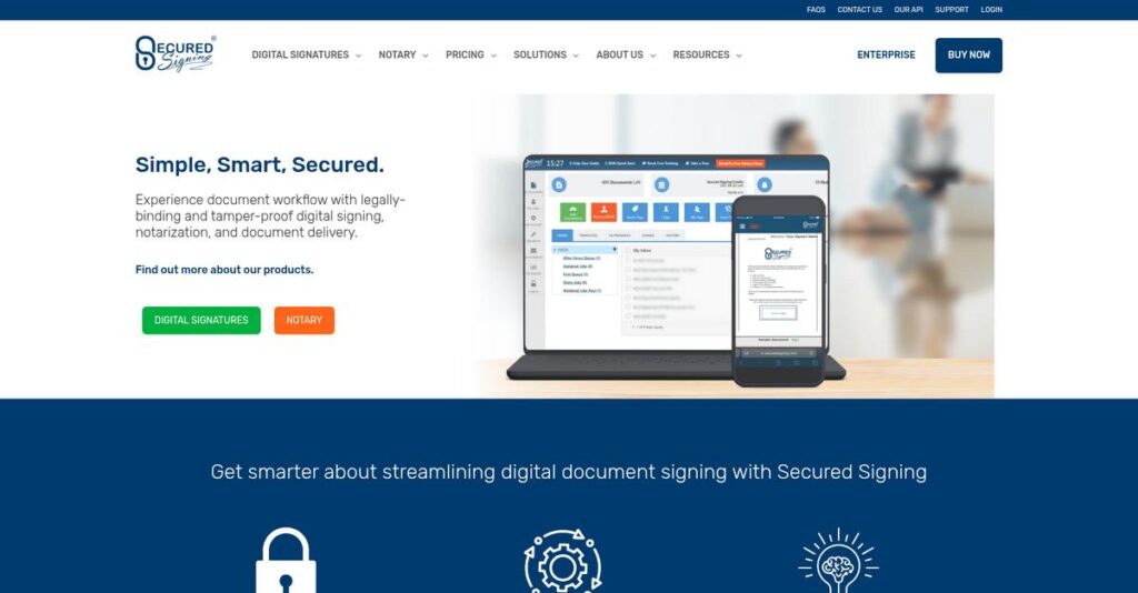 Secured Signing Homepage