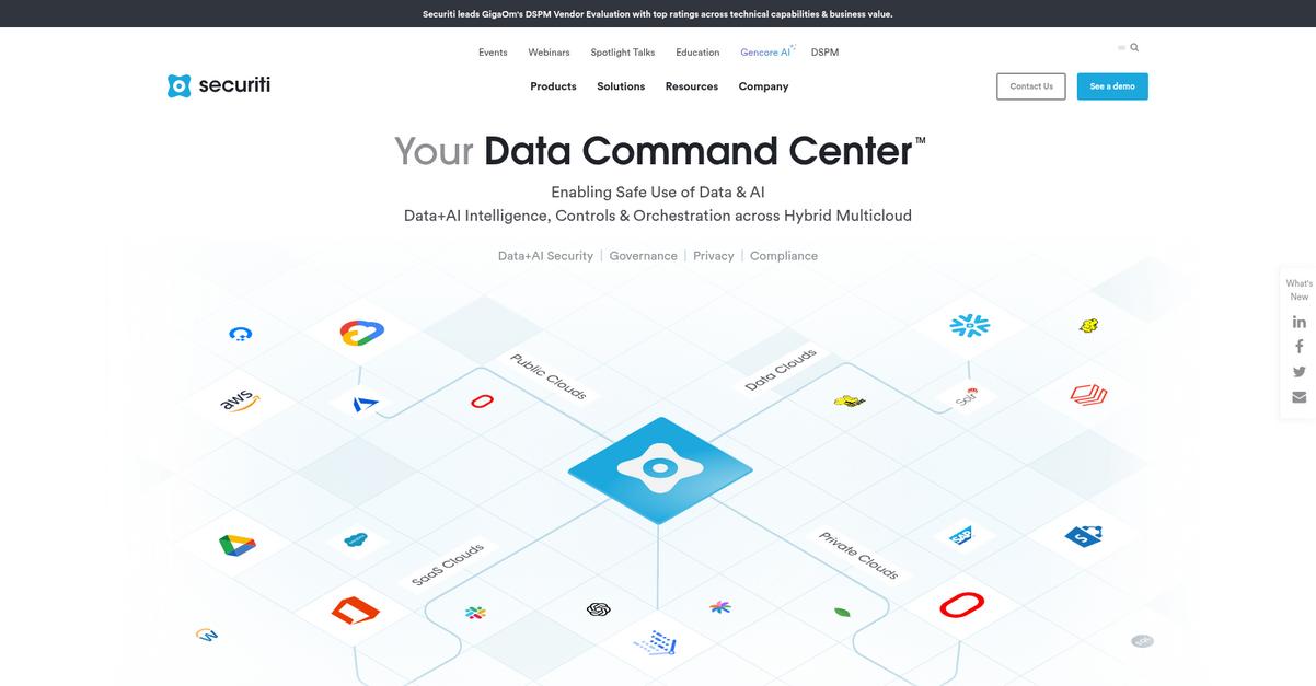 Securiti Homepage