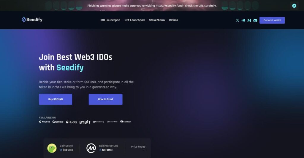 Seedify Homepage