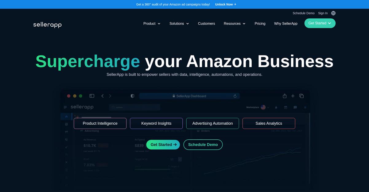 Seller App Homepage