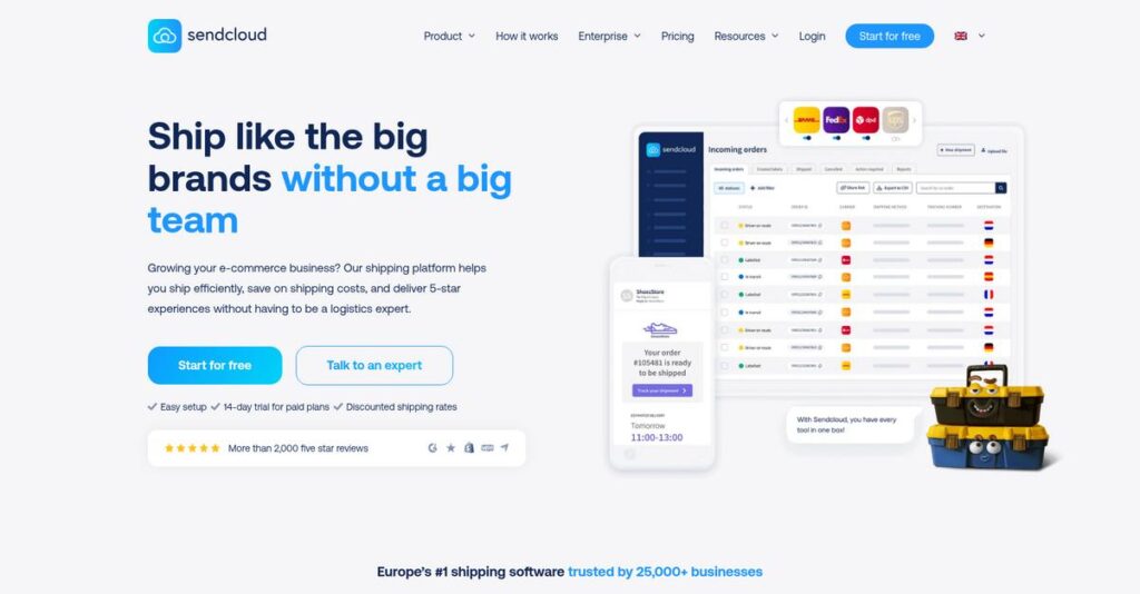 Sendcloud Homepage