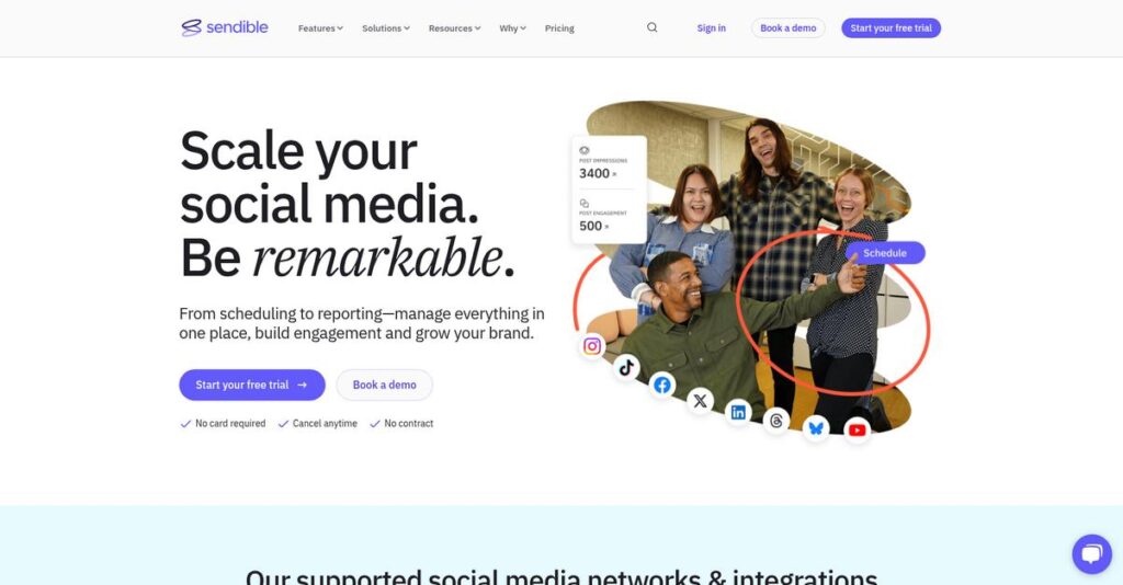 Sendible Homepage