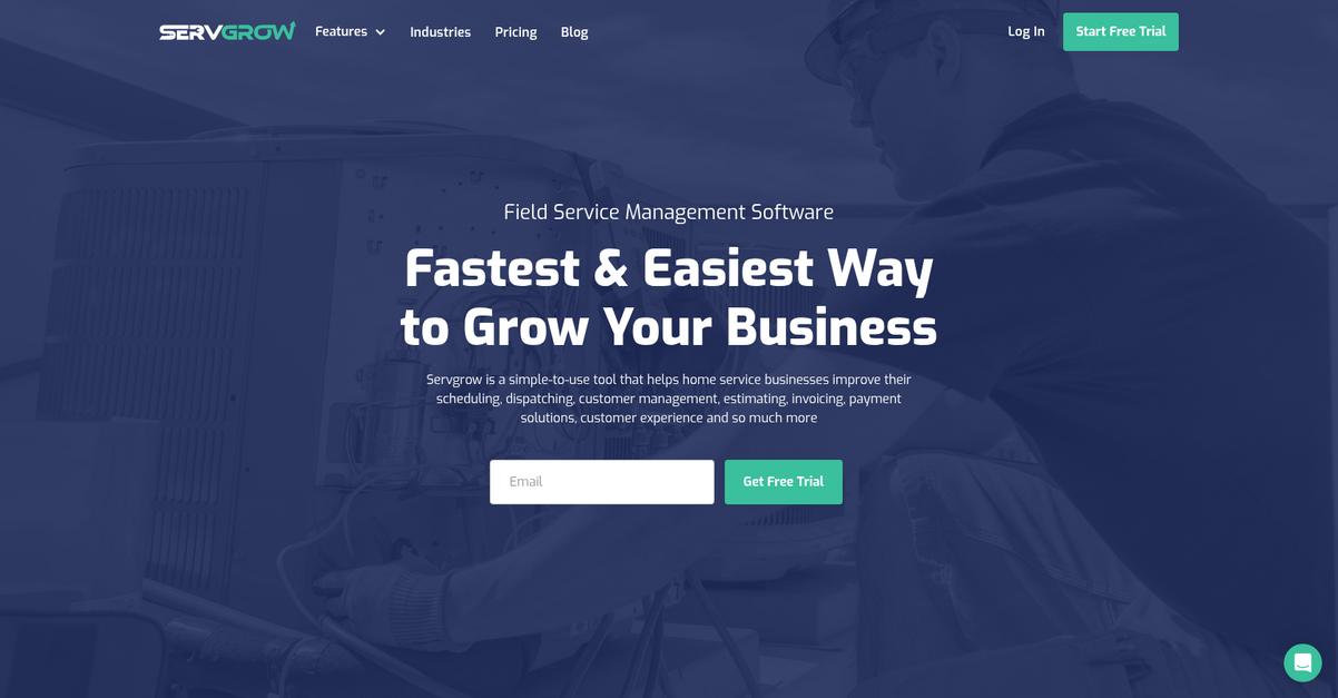 Servgrow Homepage