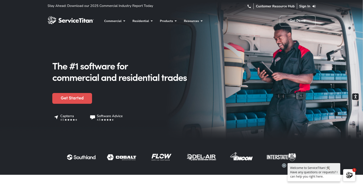 Service Titan Homepage