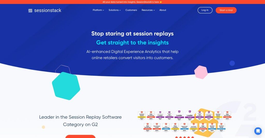 SessionStack Homepage
