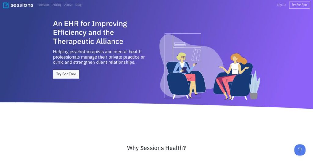 Sessions Health Homepage