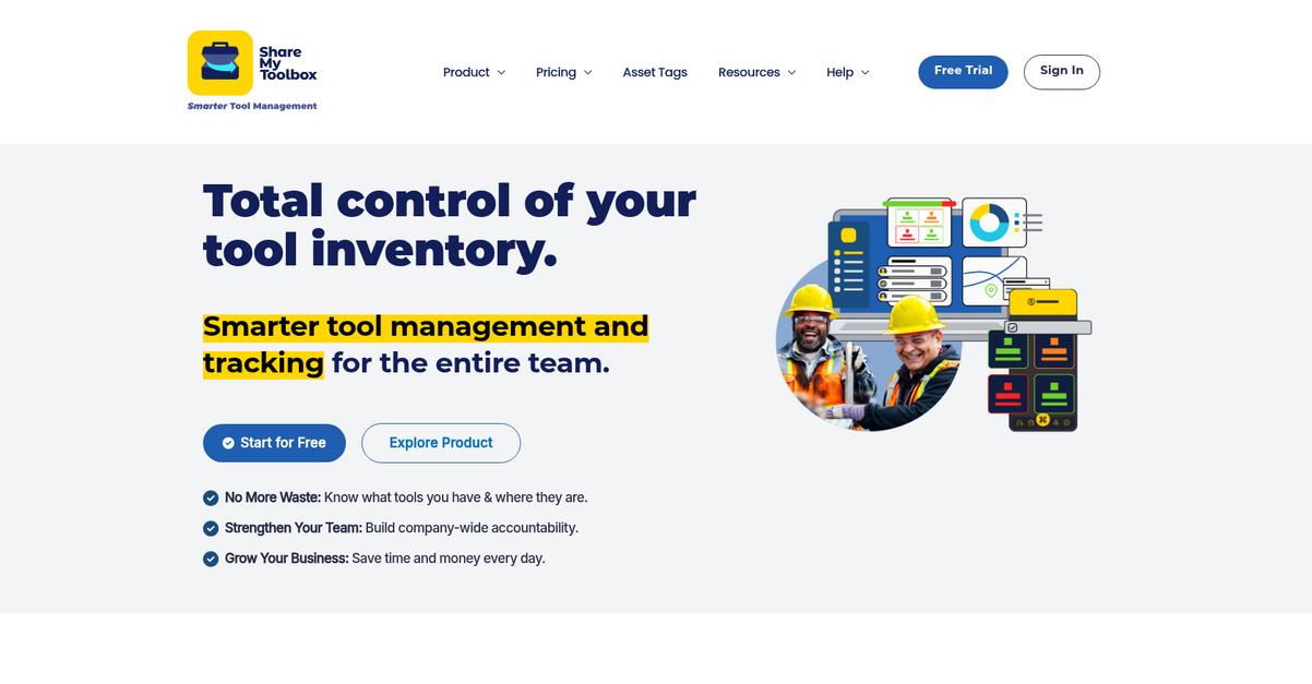 Share My Toolbox Homepage