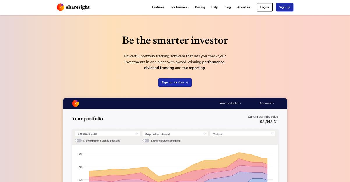 Sharesight Homepage
