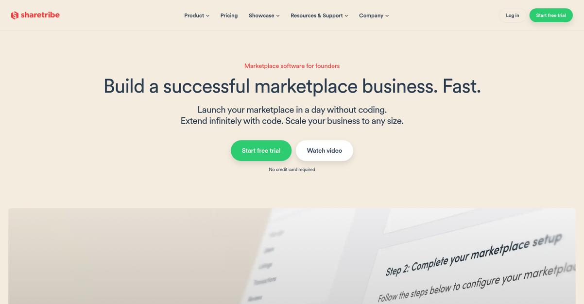 Sharetribe Homepage
