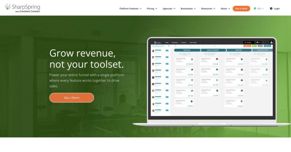 SharpSpring Homepage