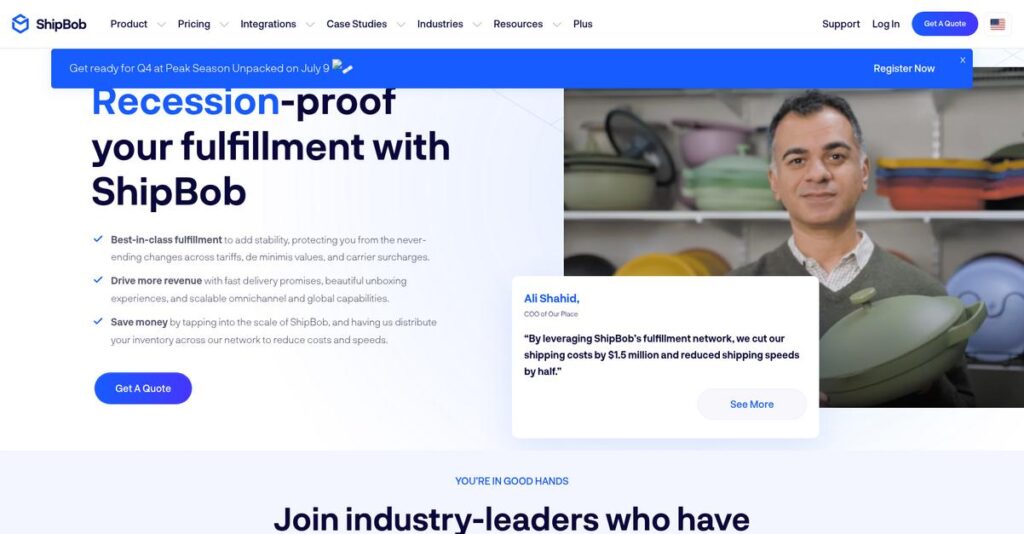 ShipBob Homepage