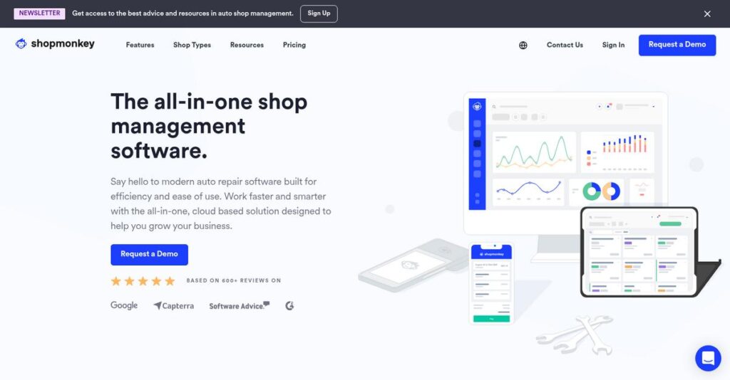 Shopmonkey Homepage