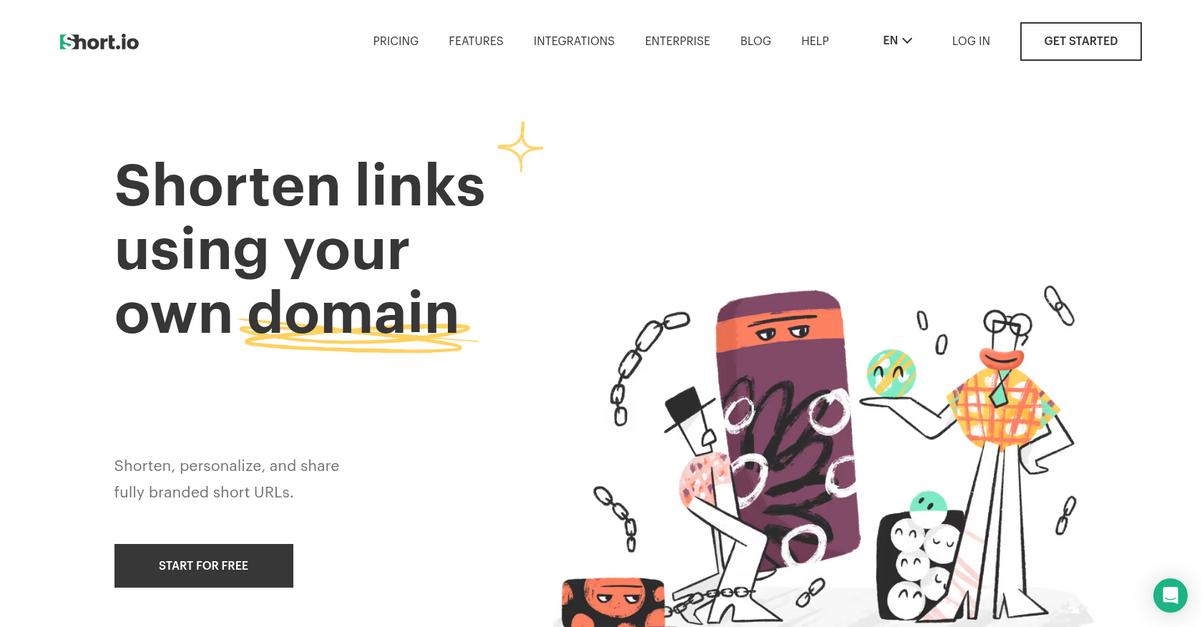Short.Io Homepage
