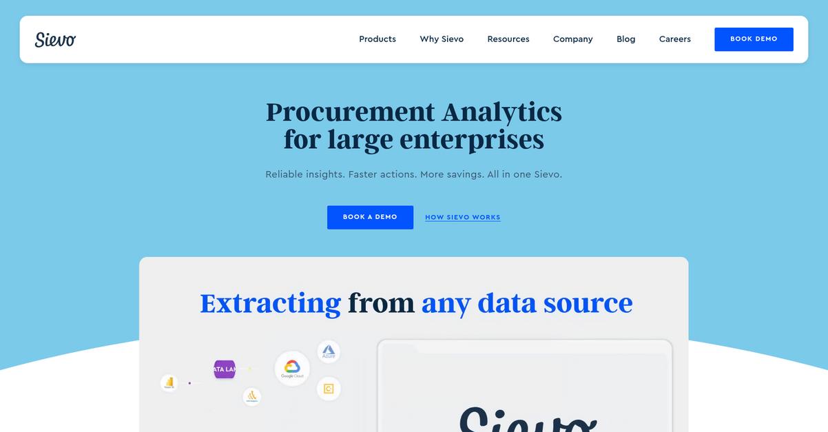 Sievo Homepage