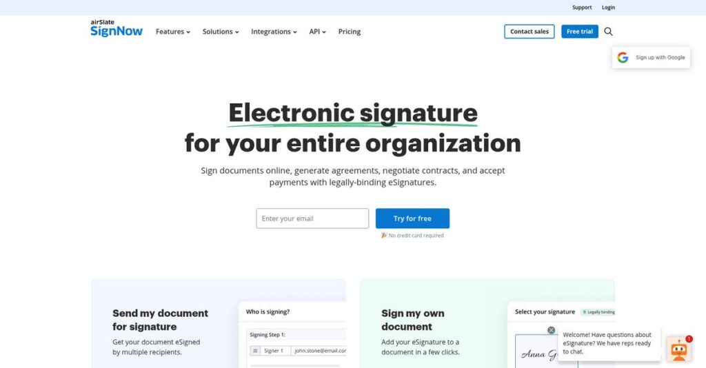SignNow Homepage