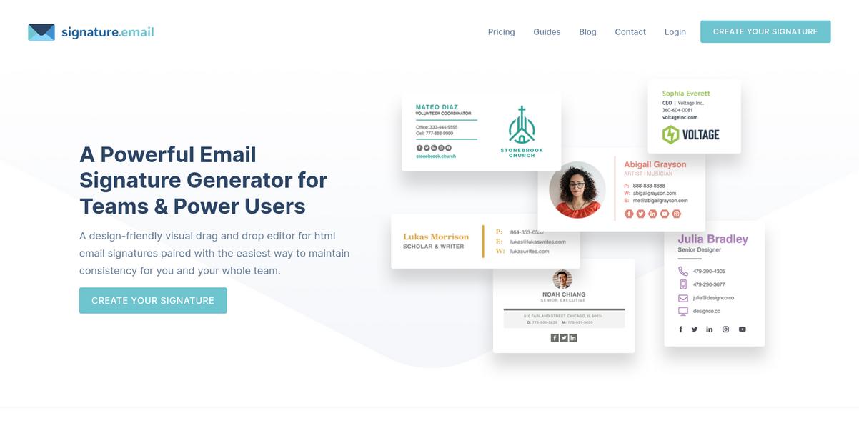 Signature.Email Homepage
