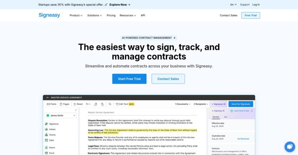 Signeasy Homepage