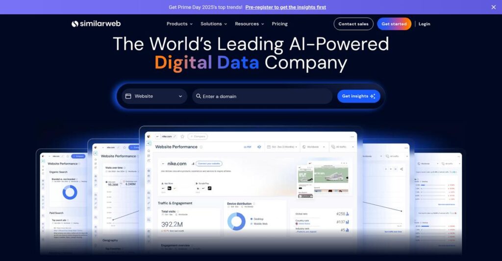 Similarweb Homepage