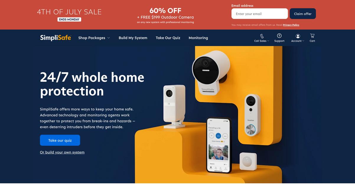 Simpli Safe Homepage