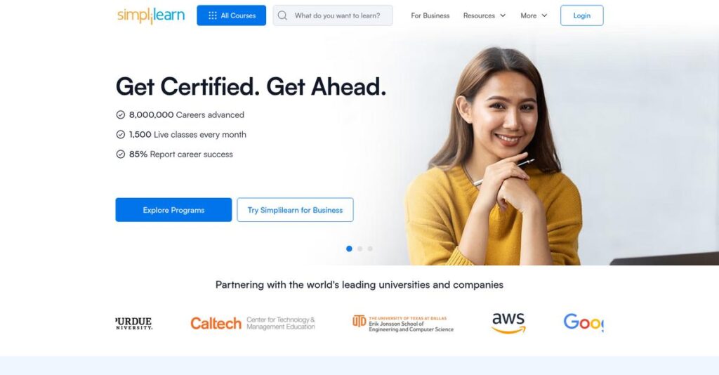 Simplilearn Homepage