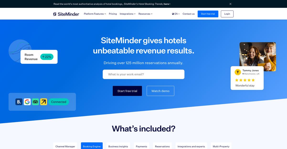 Site Minder Homepage