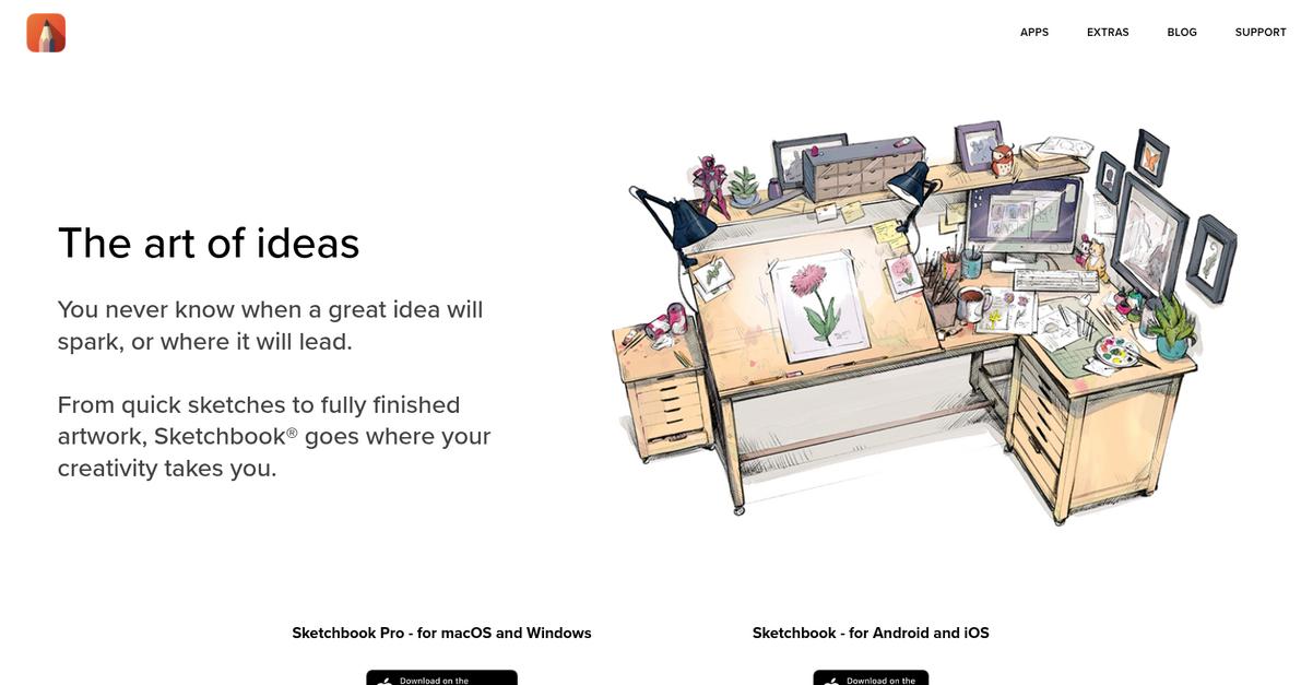 Sketchbook Homepage