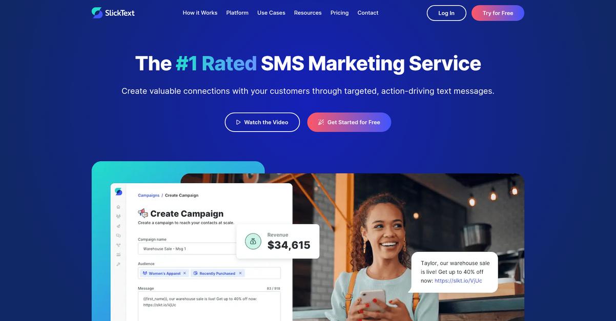 Slick Text Homepage