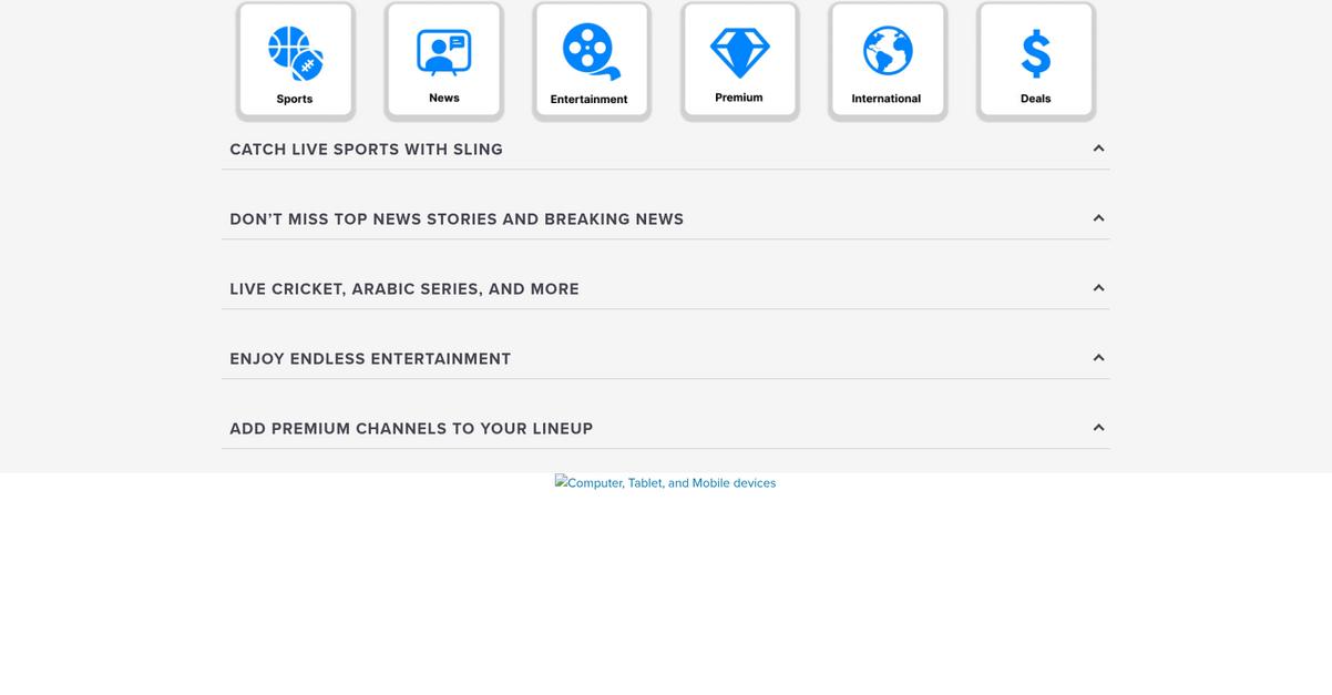 Sling Tv Homepage