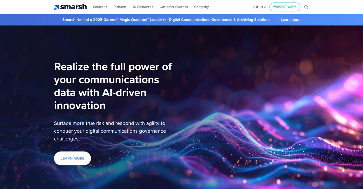 Smarsh Homepage