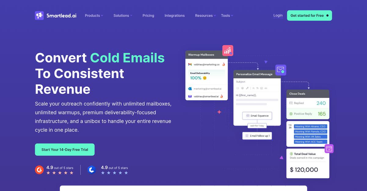 Smart Lead Homepage