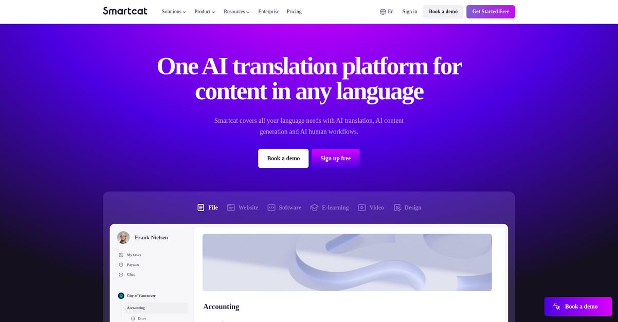 Smartcat Homepage