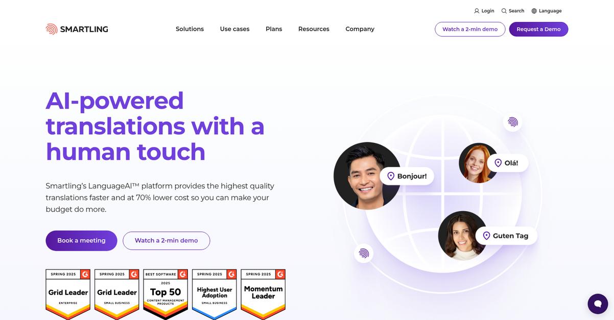 Smartling Homepage
