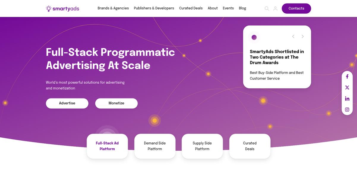 Smarty Ads Homepage