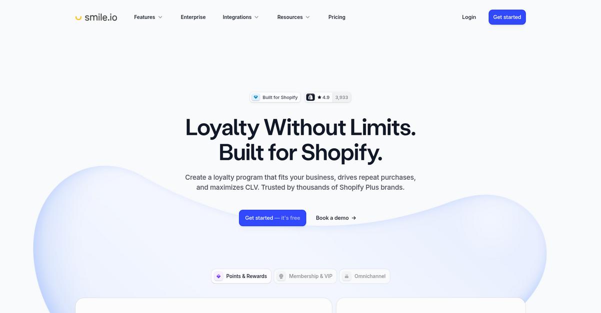 Smile.Io Homepage