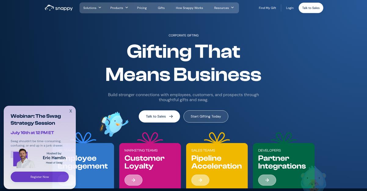 Snappy Homepage