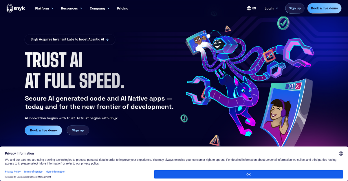 Snyk Homepage